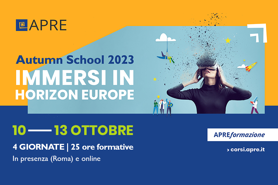 APRE Autumn School – Immersi in Horizon Europe!